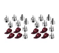 KEALLANS Set di Plettri Regolabili per Pollice con Dito Include 16 Plettri per Nel Acciaio Inossidabile 8 Pezzi Plettri per Pollice Nel Plastica per Chitarra Banjo