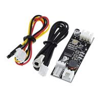 KEALLANS Singolo 12V 0.8A DC PWM 2-3 Fili Ventola di Controllo della Temperatura Regolatore di velocità Modulo di Riduzione del Rumore del Computer