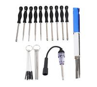 KEALLANS Strumento di Regolazione Del Carburatore Kit di Cacciaviti Detergente Tester Accensione Motore per Comune Carburatore un 2 Cicli Stringa/Trimmer/Mangiatore di Erba/Motosega