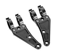 KEALLANS Supporto per Moto 41MM CNC in Lega di Alluminio Nero per Tubi Forcella Foro Bullone M10