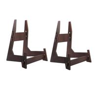 KEALLANS Supporto per Piastra per Display, Supporto per Piastra Espositore, Supporto per Foto per Display Cornice per Foto in Legno Vintage Premium Resistente Facile da Installare Facile da Usare