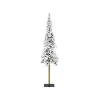 keaming Albero Artificiale Innevato Snowy Alpine cm 210, Apertura Diametro 50cm