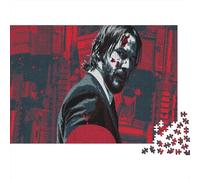 Keanu Reeves Jigsaw Puzzle Impossibili 1000Pcs John Wick Decorazione Per La Casa. Giochi Rilassamento E Intelligence Per Adulti E Ragazzi Da 14 Anni 1000pcs (75x50cm)