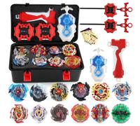 Keapoote 12Pcs Gyro Starter Trottola,Top Gyros Set,trottole E Lanciatore,Adatti per La Concorrenza Multi-Persona, Il Miglior Regalo per 06A