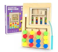 KEARLGMBH Giochi Bambini 3 4 5 Anni, Giochi Montessori 3 Anni, Labirinto Magnetico di Colori e Numeri Giochi Bambina, Puzzle per Imparare a Ordinare e contare, Giocattoli Regalo Bambina Bambino
