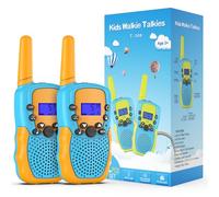 Kearui Giocattoli Bambini 3-9 Anni,Walkie Talkie Bambini 8 Canali Radio Giocattolo a 2 vie Con Torcia LCD Retroilluminata Giocattoli All'aperto al Coperto,Regali per 3-12 Ragazze o Ragazzi