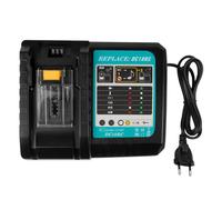 KEATFE Caricatore di ricambio 3A DC18RC, compatibile con Makita 14,4 V-18 V, batteria agli ioni di litio, BL1815 BL1830 BL1840 BL1850 BL1860 BL1890 BL1415 BL1430 BL1440