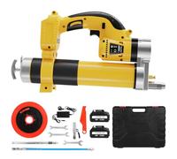 KEATFE Pompa per grasso a batteria 18V, Kit pompa elettrica per grasso con 2 batterie e caricabatterie, motore brushless 8000 PSI, batteria agli ioni di litio 18V 5,5Ah per veicoli e macchine