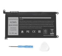 KEATFE WDX0R Batteria per laptop, 11.4V/42Wh Batteria di ricambio per Dell Inspiron 13 5000 7000