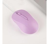 KeautFair Mouse ottico USB-C cablato con 3 pulsanti, leggero e portatile, compatibile con Windows, PC, laptop, desktop, notebook (viola)