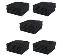 Keavenoy 30 pannelli acustici in schiuma da studio sonoro assorbente firewall cuneo piastrelle aiutano a ridurre il rumore inutile
