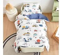 KEAYOO Biancheria da Letto per Bambini,100% Cotone, Copripiumino 100 x 135CM+Federa 60 x 40CM