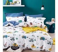 KEAYOO Biancheria da Letto per Bambini,100% Cotone, Copripiumino 100 x 135CM+Federa 60 x 40CM (NUMMBER)