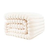 KEAYOO Coperta 150x200 cm - Calda e Soffice Coperta per Letto e Divano - Regalo Perfetto per Mamma, Donne e Amiche (Beige, 150x200cm)