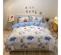 KEAYOO Lenzuola Bambina Copripiumino Singolo Bambini Biancheria da Letto per Bambini,100% Cotone, Copripiumino 100 x 135CM+Federa 60 x 40CM (pittura)