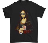 Kebab Mona Lisa Maglietta Divertente Da Uomo 100% Cotone