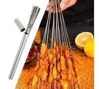 Kebab Stick, Spiedini Piatti Lunghi Shish Kebab, Set di Spiedini per Grigliare