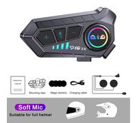 KEBIDUMEI 1/2X Moto Interfono Auricolare Casco per 2 Piloti Intercomunicatore Mo