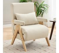 Kebnor Design moderno: poltrona conversione 3 in 1 con funzione di sonno, con vassoio in legno, sedia pieghevole imbottita, seduta imbottita, poltrona lounge, letto singolo, adatta per soggiorno