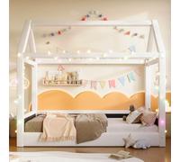 Kebnor Piumone imbottito (90 x 200 cm) con strisce luminose a LED, beige