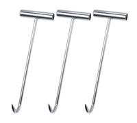 Keboyoe 3Pezzi 30 cm Gancio Tombino Sollevatore per Porte Tapparelle, Carne