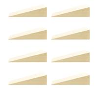 Keboyoe 8 Pezzi Cunei Legno Piccoli Cuneo Fermaporta legno Fermaporta in Legno Cunei per Mobili in legnos Ferma Porta Ante Pavimento Cucina Angolazione Blocca(15 x 4 x 4 cm)