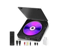 Kecag Kc-708 2A Mini lettore DVD ad alta definizione alimentato a casa (nero): Mini lettore DVD HD (nero) Regalo a sorpresa