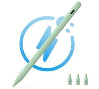 KECOW Penna ipad per iPad dal 2018 al 2023,Penna Stilo per Rifiuto del Palmo, Penna per iPad con 3 Punte, Penna Tattile con Funzione di Rilevamento dell'Inclinazione (Verde)