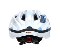 KED Meggy Trend, Casco da Bicicletta Bambini, Pois Blu Profondo, 44-49 cm
