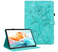KEDBBAO Custodia per Samsung Galaxy Tab A11+ Plus/A9+ Plus 5G 11" 2025/2023, visualizzazione multi-angolo automatica con portapenne, turchese