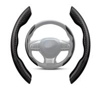 KEDDWE 2 Pezzi Copri Volante Auto per Audi A1 S-Line A1 Sportback A1 S A2 A3 S-Line A3 8P 8V A3 1995-2026, Coprivolante in Fibra di Carbonio Antiscivolo,A