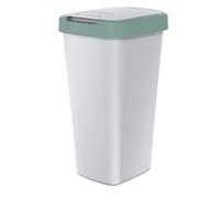 Keden Compacta Q Pattumiera Cestino Raccolta differenziata Portarifiuti (25l, Cenere/verde chiaro)