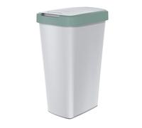 Keden Compacta Q Pattumiera Cestino Raccolta differenziata Portarifiuti (45l, Cenere/verde chiaro)