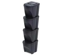 KEDEN SORTIBOX Cestino differenziata 25L set 4 IKWB25S4W-S433W
