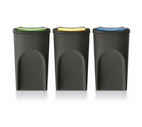 Keden Sortibox Set di contenitori per la raccolta differenziata Impilabile (3, 35l)