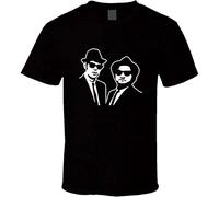 KeDiDo Blues Brothers Movie Mens T-Shirt Black Unisex Mens Tees