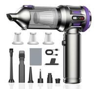 Kedifoai Aspirabriciole Senza Fili, 25000Pa Aspirapolvere Auto, Aspirapolvere Portatile con Motore Brushless, Batteria da 6000 mAh, Mini Aspirapolvere Con Display a LED, per Auto, Peli di Animali