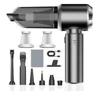 Kedifoai Aspirabriciole Senza Fili, 26000Pa 4 in 1 Aspirapolvere Auto Portatile,Aspiratore e Soffiatore con Motore Brushless,USB C Mini Aspirapolvere Potente per Auto Casa Ufficio Peli di Domestici