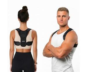 KediLife Correttore Posturale per Uomo e Donna - Fascia Posturale Spalle e Schiena - Raddrizza Schiena e Spalle e Migliora la Postura - Supporto Lombare Regolabile, Comodo e Confortevole