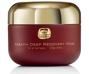 Kedma - Maschera Capillare Riparatrice Profonda - Nutre e Rivitalizza Capelli Secchi e Danneggiati - Con Cheratina, Minerali del Mar Morto - Senza Solfati, Parabeni - 250g