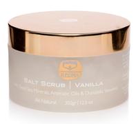 Kedma - Scrub al sale alla vaniglia esfoliante e nutriente - Per tutti i tipi di pelle - morbidezza e cura intensa - 350 g
