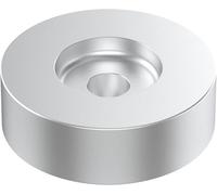Kedok Adattatore da 45 giri/min, per giradischi in vinile da 7 pollici e giradischi tecnici, adattatore Dome 45 in alluminio massiccio argento