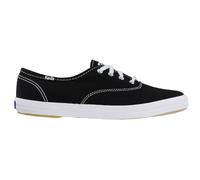 Keds Champion Canvas Lace Up, Scarpe da Ginnastica Donna, Nero/Bianco, 39 EU Larga