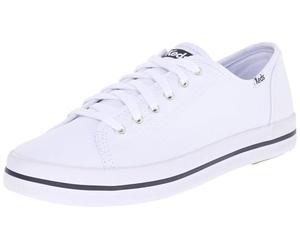 Keds Kickstart Season. Tela Bianca, Scarpe da Ginnastica Donna, White White 10, 39.5 EU