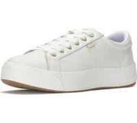 Keds Park-6, Sneaker alla Moda Donna, Pelle Bianca, 38 EU Larga
