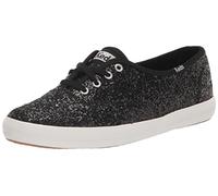 Keds Women's Champion Glitter Sneaker, Black, 7.5