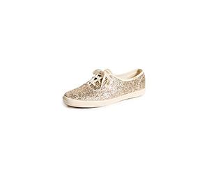 Keds Women's Champion Glitter Sneaker, Gold, 11