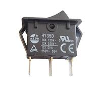 KEDU HY35D Interruttore a pulsante ON-OFF-ON Interruttori a bilanciere per elettrodomestici Apparecchiature ed apparecchi elettrici 125V / 16A 250V / 12A CE UL TUV 2-Pack