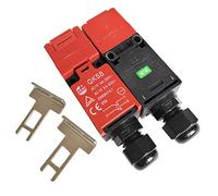 KEDU Interruttori con Chiave di Sicurezza NC NO Palo Doppio Interruttore Porta Interblocco Macchina QKS8, 2-Pack (F2， M16)