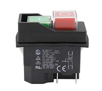 KEDU KJD17 Interruttore elettromagnetico a pulsante impermeabile a 4 pin AC250V 16A Avviatore magnetico Interruttori di sicurezza per utensili elettrici per macchina